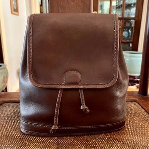 vintage coach leather backpack